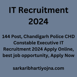 IT Recruitment 2024, 144 Post, Chandigarh Police CHD Constable Executive IT Recruitment 2024 Apply Online, best job opportunity, Apply NowDear [Recipient's Name], I hope this message finds you well. I wanted to provide you with an update regarding the backup leads we have generated from our Facebook and Instagram Ads campaign. The leads have been accumulated from November 24, 2023, to January 14, 2024, for both Sinhagad and BT Kawade Road schools. These leads are a valuable resource for our future marketing efforts and will help us better understand our audience. Additionally, I would like to inform you that we are planning to implement a new automation system in response to the insights gained from these leads. The new ad campaign, which we will begin running this Friday, will be instrumental in gathering fresh data and further optimizing our strategies. I will share the link to the new automation sheet with you as soon as possible to ensure seamless coordination and data integration. Thank you for your continued support and dedication to our marketing endeavors. If you have any questions or require further information, please do not hesitate to reach out. Warm regards, [Your Name] [Your Position] [Your Contact Information]